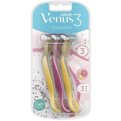Gillette Venus Dragonfruit 3-Lame Rasoir - Rasoir jetable pentru femei Gillette Venus Dragonfruit 3-Lame Rasoir - Rasoir jetable pentru femei