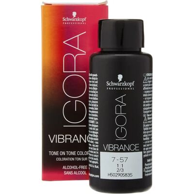 Schwarzkopf Igora Vibrance 7-57 Blond Moyen Or Cuivre - Coloration - Publicité Schwarzkopf Igora Vibrance 7-57 Blond Moyen Or Cuivre - Coloration - Publicité