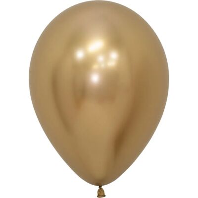 Amscan 20014156 Złoty balon z lateksu - Dekoracja imprezy Amscan 20014156 Złoty balon z lateksu - Dekoracja imprezy