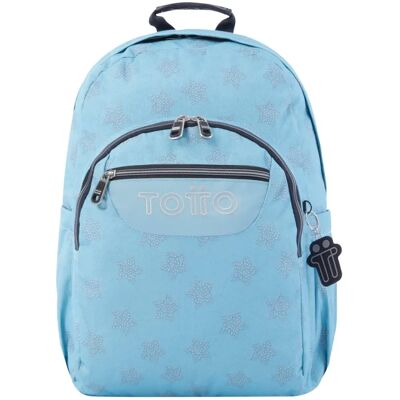 Zaino scuola blu Acuareles - Adattabile a carrello Totto Zaino scuola blu Acuareles - Adattabile a carrello Totto