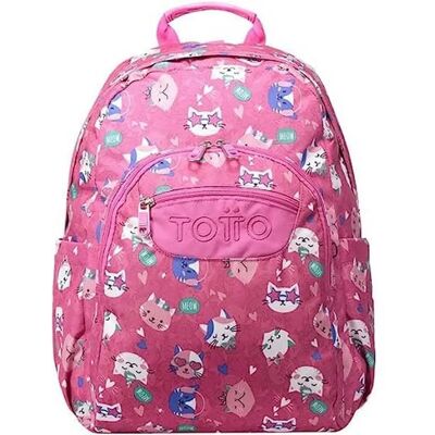 Zaino e Trolley Acuareles Fiesta Gatitos Rosa - 20L Zaino e Trolley Acuareles Fiesta Gatitos Rosa - 20L
