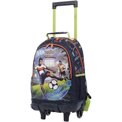 Mochila escolar mediana con ruedas Digital Game - Totto Mochila escolar mediana con ruedas Digital Game - Totto