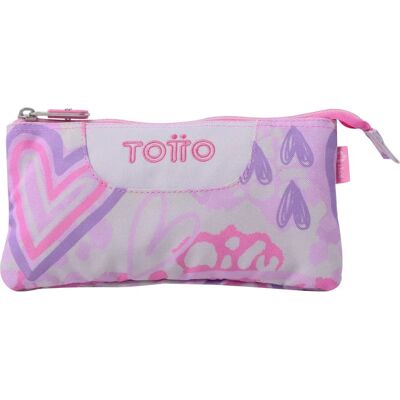 Totto Tablero 6Hf Rosa Amalia 3‑Compartimentos Estuche Totto Tablero 6Hf Rosa Amalia 3‑Compartimentos Estuche