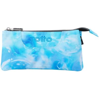 Estuche Escolar Ecológico Bubul Azul - Tres Compartimentos - Totto Estuche Escolar Ecológico Bubul Azul - Tres Compartimentos - Totto