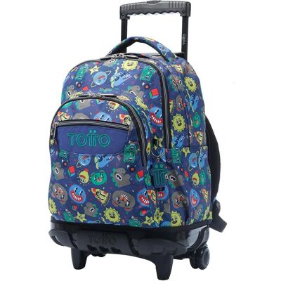 Mochila escolar con ruedas azul Tello - Renglones - Para la escuela Mochila escolar con ruedas azul Tello - Renglones - Para la escuela