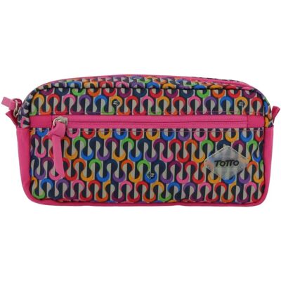 Estuche Laus de Totto - Varios compartimentos - Estampados originales - 23.5x12x7.5cm - Estuche Estuche Laus de Totto - Varios compartimentos - Estampados originales - 23.5x12x7.5cm - Estuche