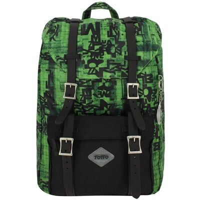 Zaino Totto - Verde - Leggero e Pratico - Zaino Zaino Totto - Verde - Leggero e Pratico - Zaino