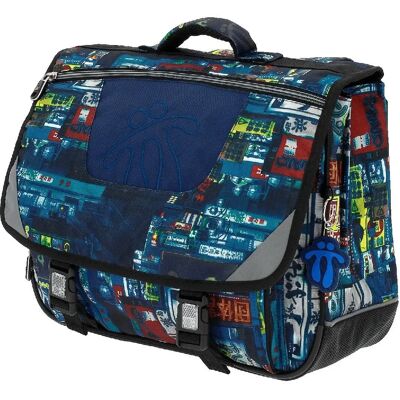 Sac à Dos Scolaire Totto - Compartiment pour Tablette - Poche en filet - Base en PVC Sac à Dos Scolaire Totto - Compartiment pour Tablette - Poche en filet - Base en PVC