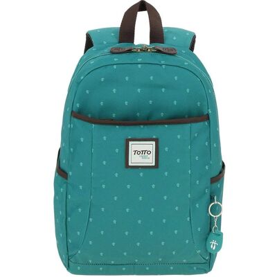 Niebieski Plecak Totto - Lekka tkanina, Przegroda na laptop, 14,5L - Plecak Niebieski Plecak Totto - Lekka tkanina, Przegroda na laptop, 14,5L - Plecak