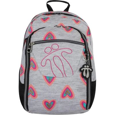 Zaino Multicolore Totto 40cm - Bagaglio scolastico con tasca rimovibile Zaino Multicolore Totto 40cm - Bagaglio scolastico con tasca rimovibile