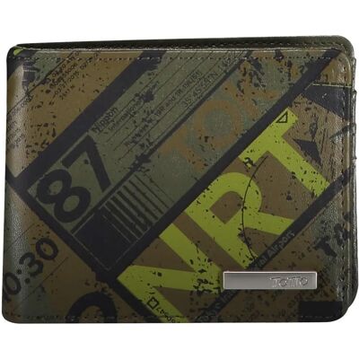Totto Azuero-V07 Carteira Verde - Wallet Totto Azuero-V07 Carteira Verde - Wallet