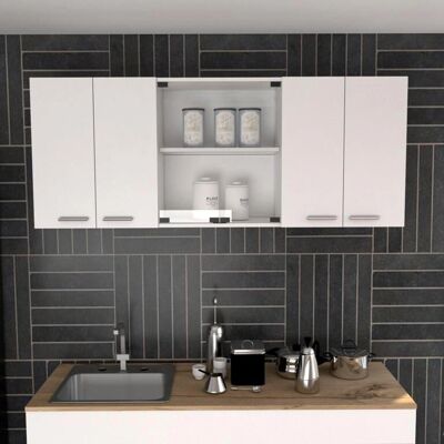 TuHome Armario de Pared - 150cm Blanco Cocina Moderna TuHome Armario de Pared - 150cm Blanco Cocina Moderna