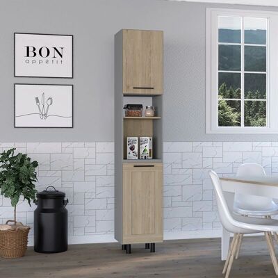Despensa de Cocina TuHome Hasselt - Tablero de partículas, Gris/Rovere Despensa de Cocina TuHome Hasselt - Tablero de partículas, Gris/Rovere