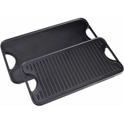 Victoria Reversibel Støpejern Grillplate - 50x35cm Victoria Reversibel Støpejern Grillplate - 50x35cm