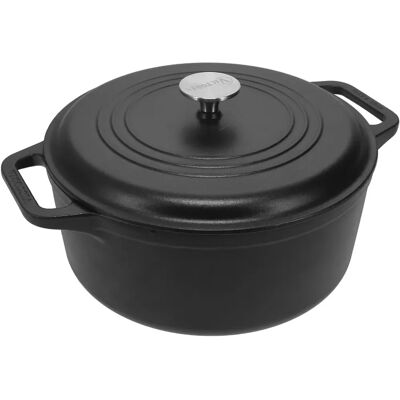 Victoria 27cm Emaillert Støpejern Dutch Oven - 5,7L, Passer til Alle Kokeplater Victoria 27cm Emaillert Støpejern Dutch Oven - 5,7L, Passer til Alle Kokeplater