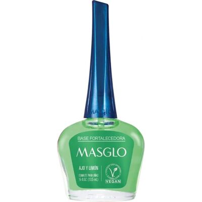 Masglo Capa Base de Uñas Ajo y Limón - Esmalte de Base Masglo Capa Base de Uñas Ajo y Limón - Esmalte de Base