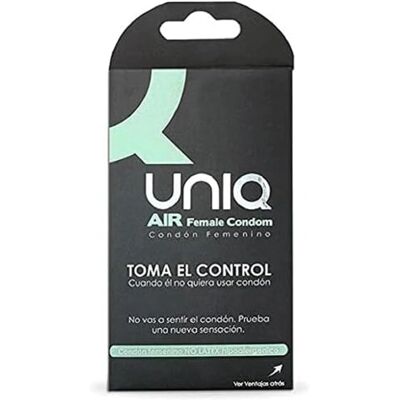 Uniq Air Préservatif Féminin - Vaginal, Ergonomique, 3 pcs Uniq Air Préservatif Féminin - Vaginal, Ergonomique, 3 pcs