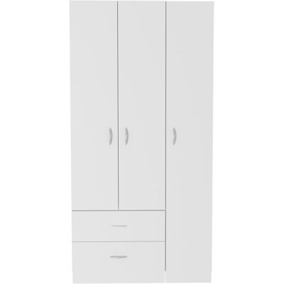 Armario Austral TUHOME - 3 Puertas, 2 Cajones, Blanco Armario Austral TUHOME - 3 Puertas, 2 Cajones, Blanco
