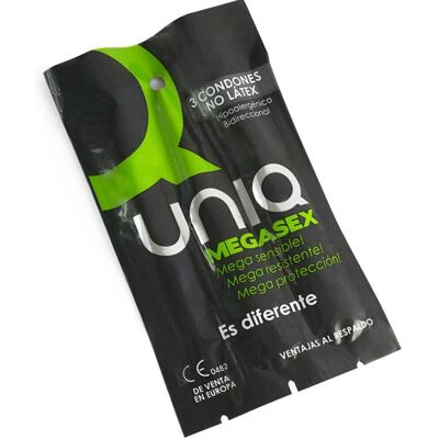 Preservativos Sensitivos Sin Látex Megasex - 3 Uds Preservativos Sensitivos Sin Látex Megasex - 3 Uds