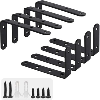 SHINING HOUSE - 90° Bracket - Negro - Hierro - Shelf bracket SHINING HOUSE - 90° Bracket - Negro - Hierro - Shelf bracket