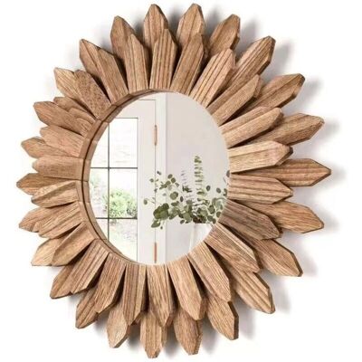 SHINING HOUSE Espejo de Pared Bohemio de Madera SHINING HOUSE Espejo de Pared Bohemio de Madera