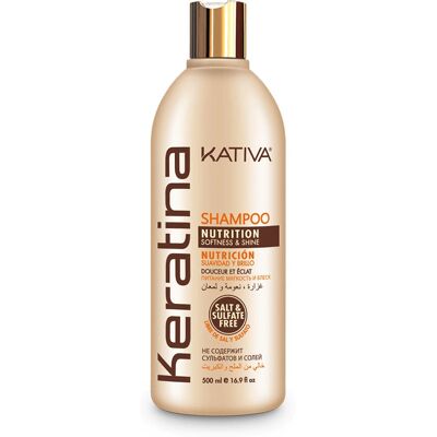 Champú de Keratina Kativa 500 ml - Reparación y Brillo Champú de Keratina Kativa 500 ml - Reparación y Brillo