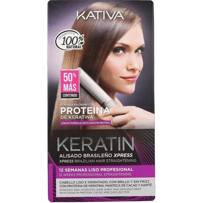 Kativa Keratin Express Lisciatura Brasiliana - Veloce, Naturale, Per Tutti i Tipi di Capelli Kativa Keratin Express Lisciatura Brasiliana - Veloce, Naturale, Per Tutti i Tipi di Capelli