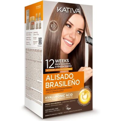 Kit di lisciatura brasiliana con cheratina Kativa Kit di lisciatura brasiliana con cheratina Kativa