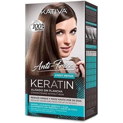 Kit di lisciatura con cheratina anti-frizz Kativa - 3 pezzi Kit di lisciatura con cheratina anti-frizz Kativa - 3 pezzi