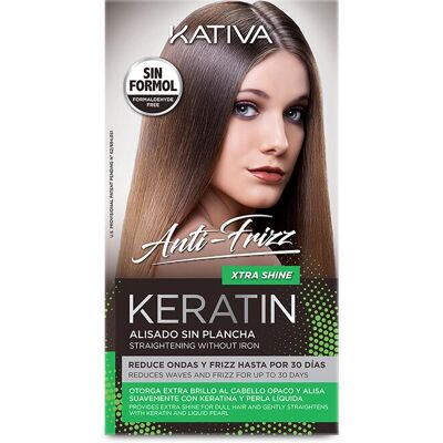 KATIVA Anti Frizz XTRA BRILHO Alisamento de cabelo - Tipo de cabelo: Todos - Tratamento profissional de queratina KATIVA Anti Frizz XTRA BRILHO Alisamento de cabelo - Tipo de cabelo: Todos - Tratamento profissional de queratina