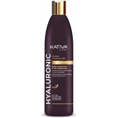 Shampoo Kativa Acido Ialuronico, Cheratina e Coenzima Q10 - Shampoo per Capelli Shampoo Kativa Acido Ialuronico, Cheratina e Coenzima Q10 - Shampoo per Capelli