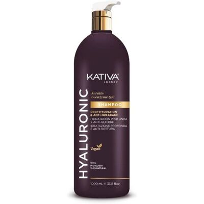 Champú Kativa Ácido Hialurónico, Keratina y Coenzima Q10 - Cuidado del cabello Champú Kativa Ácido Hialurónico, Keratina y Coenzima Q10 - Cuidado del cabello