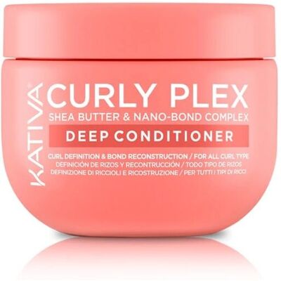 Condicionador Profundo Kativa Curly Plex - Definição de Cachos & Reconstrução de Ligações Condicionador Profundo Kativa Curly Plex - Definição de Cachos & Reconstrução de Ligações