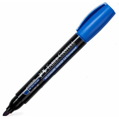 Faber-Castell Modèle 157951 Marqueur Permanent Bleu - Marqueur Permanent Faber-Castell Modèle 157951 Marqueur Permanent Bleu - Marqueur Permanent