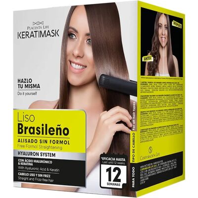 Be Natural Brasilianisches Keratin-Glättungskit - Langanhaltend - Haarpflege Be Natural Brasilianisches Keratin-Glättungskit - Langanhaltend - Haarpflege