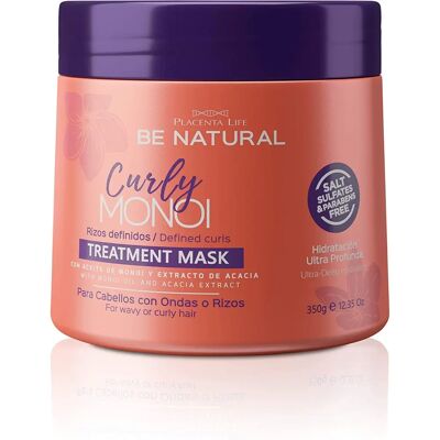 Be Natural Be Natural Curly Monoi Haarmaske - Haartyp: Lockig, Beschädigt, Trocken - 350g Be Natural Be Natural Curly Monoi Haarmaske - Haartyp: Lockig, Beschädigt, Trocken - 350g