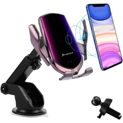 Chronus - Chronus - Serrage automatique - Support de ventilation - Chargeur sans fil voiture - Publicité Chronus - Chronus - Serrage automatique - Support de ventilation - Chargeur sans fil voiture - Publicité