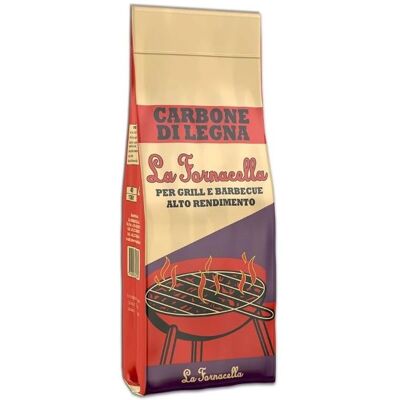 LA FORNACELLA SRL Carbone Vegetale - 2,5kg Carbonella per Barbecue LA FORNACELLA SRL Carbone Vegetale - 2,5kg Carbonella per Barbecue