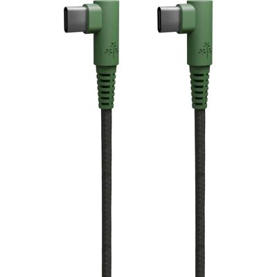 Hune USB-C zu USB-C Kabel - 1,2m Grün - Power Delivery Hune USB-C zu USB-C Kabel - 1,2m Grün - Power Delivery