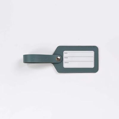 Vacavaliente Urban Bagage Label - Leather - Green - Luggage Tag Vacavaliente Urban Bagage Label - Leather - Green - Luggage Tag