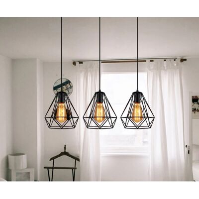 STOEX 20CM Black Vintage Industrial Pendant Light - Pendant Light STOEX 20CM Black Vintage Industrial Pendant Light - Pendant Light