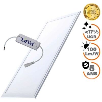 EUROPALAMP Panel LED Ultra Fin 120X30 40W Blanc Froid - Publicité EUROPALAMP Panel LED Ultra Fin 120X30 40W Blanc Froid - Publicité