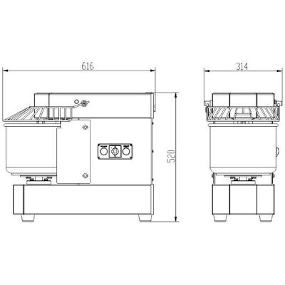 Combisteel Pâtisserie Mixeur à Pâte 10L - Mélangeur - Publicité Combisteel Pâtisserie Mixeur à Pâte 10L - Mélangeur - Publicité
