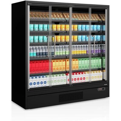 TEFCOLD GP20FGD Galaxy+ 1955 mm - 4 portes - Extérieur noir Vitrine réfrigérée - Publicité TEFCOLD GP20FGD Galaxy+ 1955 mm - 4 portes - Extérieur noir Vitrine réfrigérée - Publicité