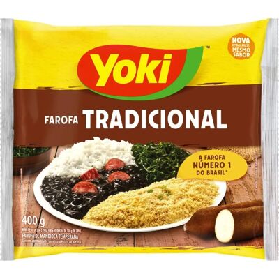 Yoki 400g Farine de manioc assaisonnée - Farofa - Publicité Yoki 400g Farine de manioc assaisonnée - Farofa - Publicité