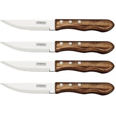 Tramontina Jumbo Edelstahl Steakmesser - 4 Stück Tramontina Jumbo Edelstahl Steakmesser - 4 Stück