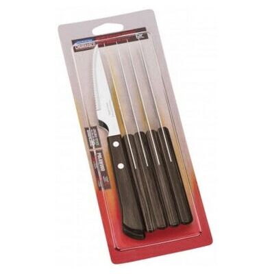 Tramontina Lihaveitsiseitti - Edelstahl Polywood 6 Stück - Küchenmesser-Set Tramontina Lihaveitsiseitti - Edelstahl Polywood 6 Stück - Küchenmesser-Set