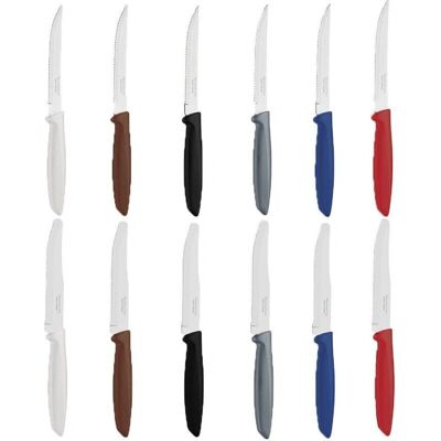 Set di 6 coltelli da cucina Tramontina con lame seghettate per frutta, pomodori, cucina, tritatutto per verdure Set di 6 coltelli da cucina Tramontina con lame seghettate per frutta, pomodori, cucina, tritatutto per verdure