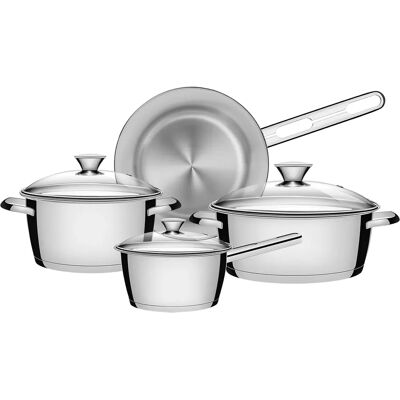 Tramontina Allegra Cookware Set - 4 Pieces - Grey Tramontina Allegra Cookware Set - 4 Pieces - Grey