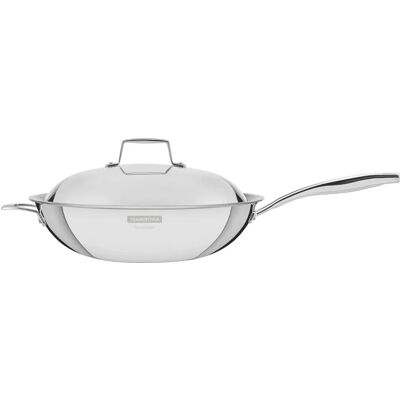 Tramontina Stainless Steel Wok 32cm - Tri-ply, 5.2L - All Cooktops Tramontina Stainless Steel Wok 32cm - Tri-ply, 5.2L - All Cooktops